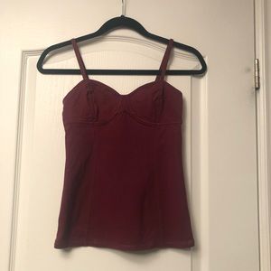 Talula Wine Bustier Tank